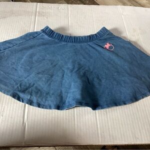 Girls Disney Minnie Mouse Blue Flare Skirt Size 6X Pre Owned